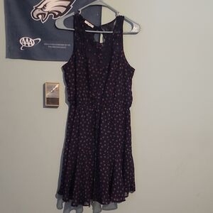 Navy Floral Dress